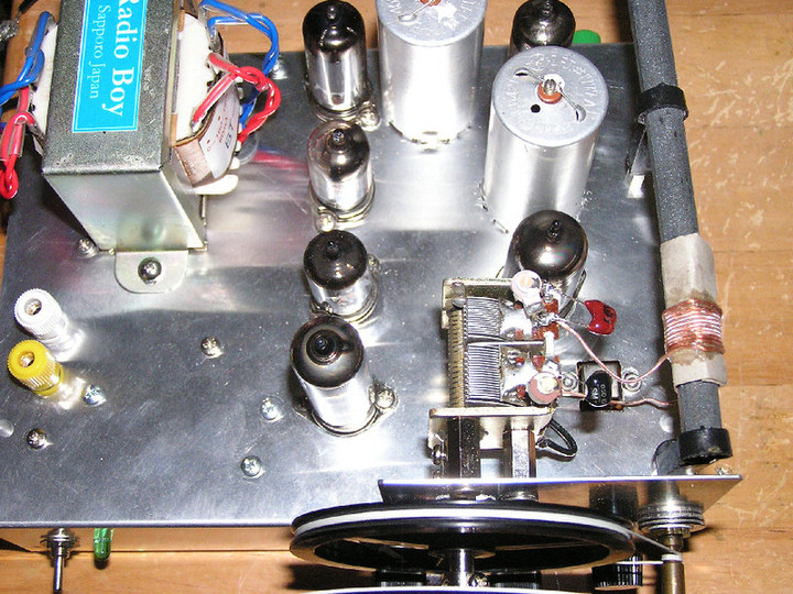 RADIO KITS IN JA : 自作短波真空管ラジオ 3.5Mhz～7.5Mhz