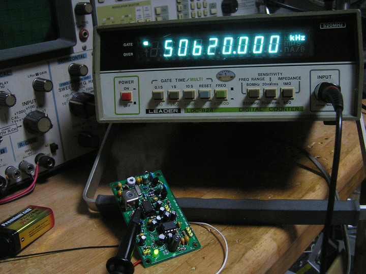 RADIO KITS IN JA : 50MHz AM 送信機 : 自作用QRP基板です。3.5～50MHz
