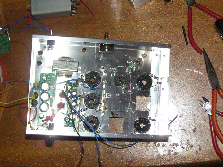 RADIO KITS IN JA : GT管5球スーパーラジオ製作: 22号機に部品を載せ中。
