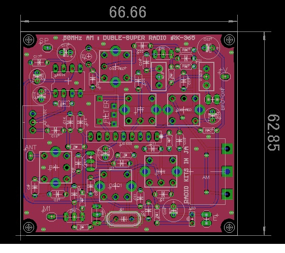 RADIO KITS IN JA : 50MHz AM ダブルスーパー受信機 JH1FCZ方式のUP版